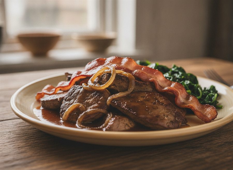 Liver, Bacon & Onions