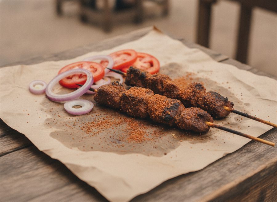 Beef Suya Skewers