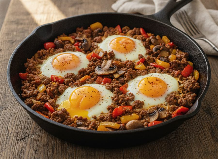Beef & Egg Breakfast Hash