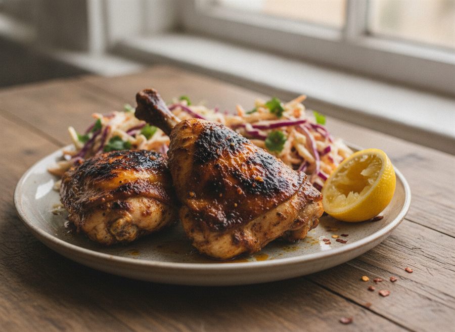 Piri Piri Chicken with Crunchy Slaw