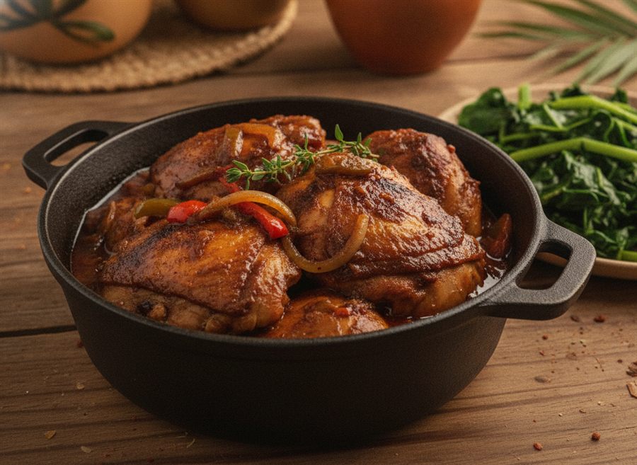 Caribbean Brown Stew Chicken