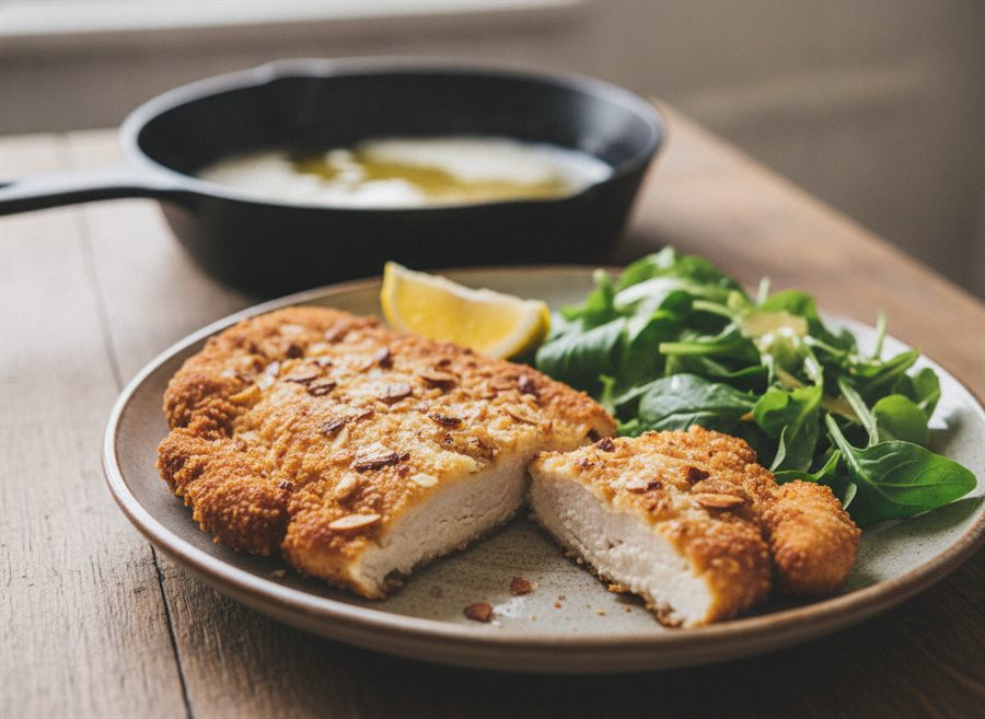Chicken Schnitzel (Almond Crumb)