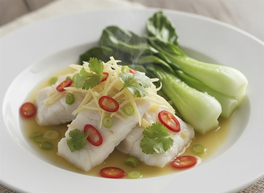 Thai Steamed Sea Bass