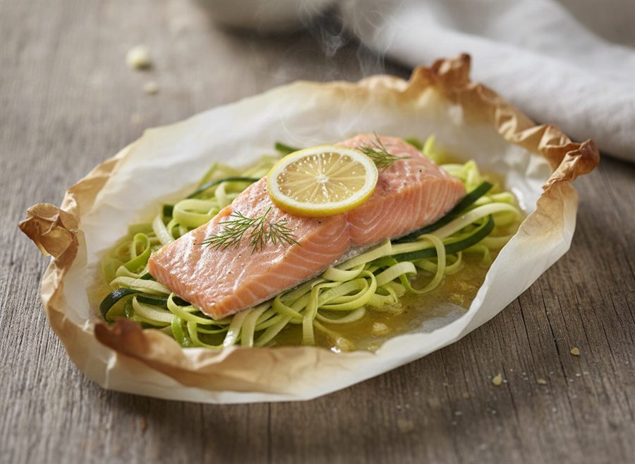 French Salmon en Papillote