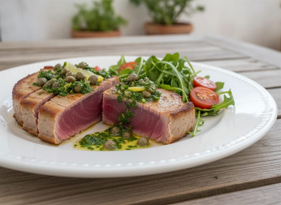 Italian Tuna & Caper Steaks