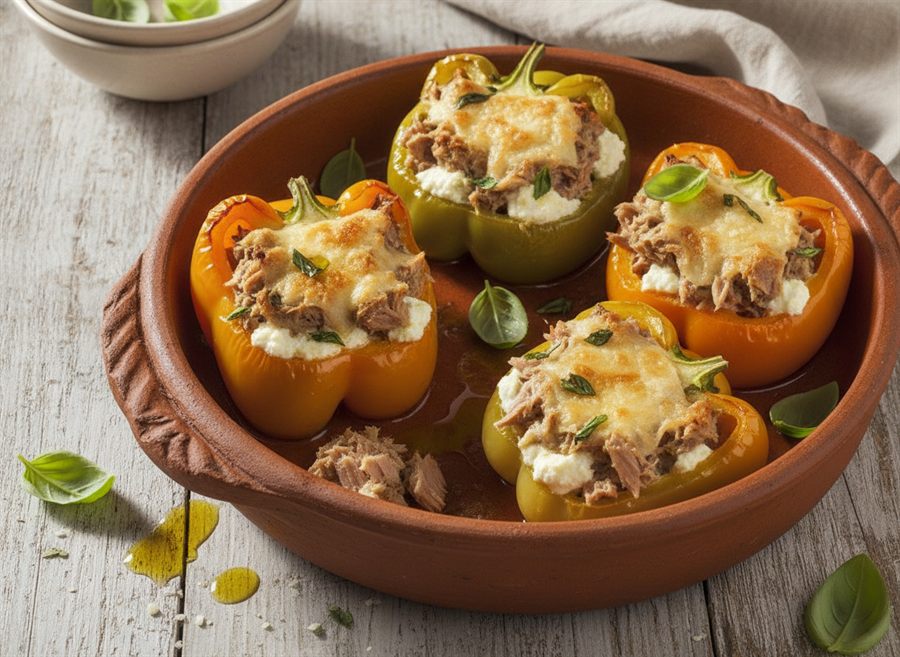 Italian Tuna-Stuffed Peppers