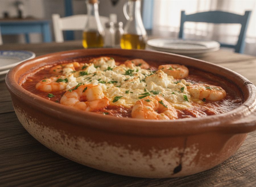 Greek Prawn Saganaki