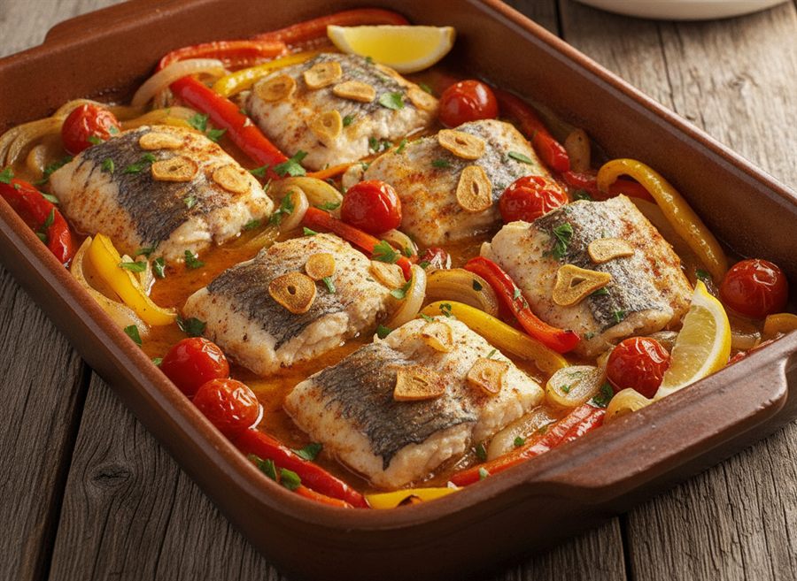 Spanish Baked Hake
