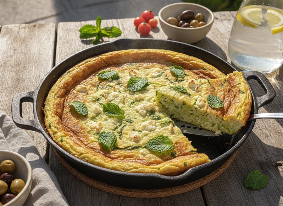 Courgette, Feta & Mint Frittata