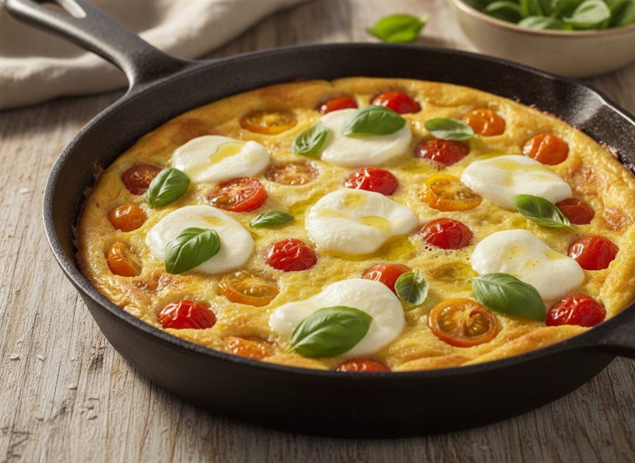 Tomato, Basil & Mozzarella Frittata