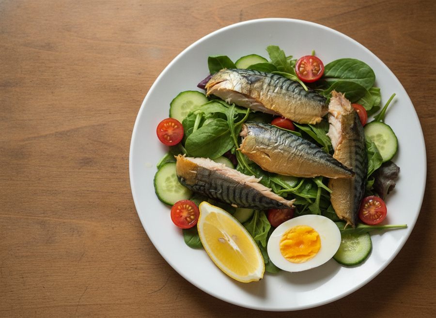Smoked Mackerel & Salad Pot