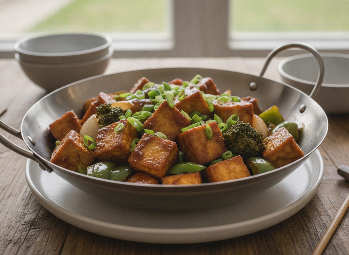 Indo-Chinese Chilli Tofu