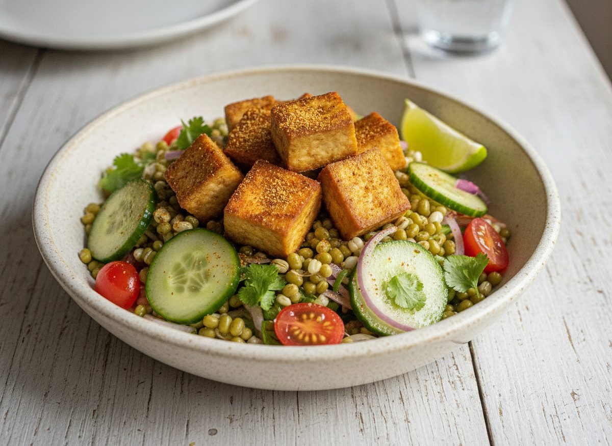 Moong Sprout & Tofu Salad
