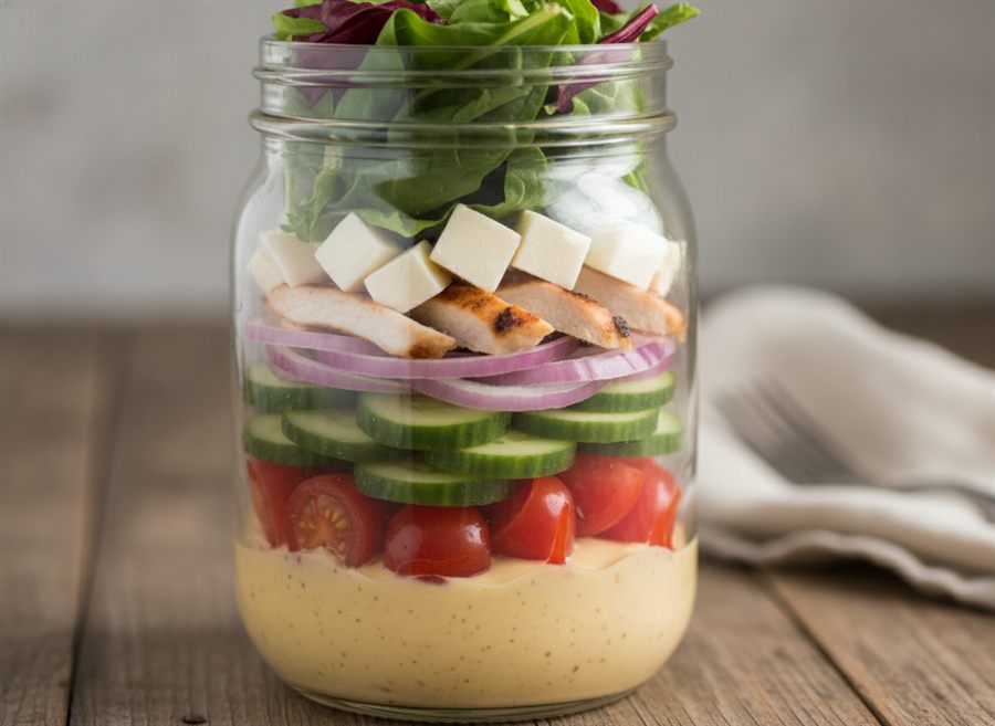 Mason Jar Chicken Salad