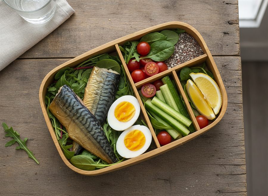 Smoked Mackerel & Egg Box