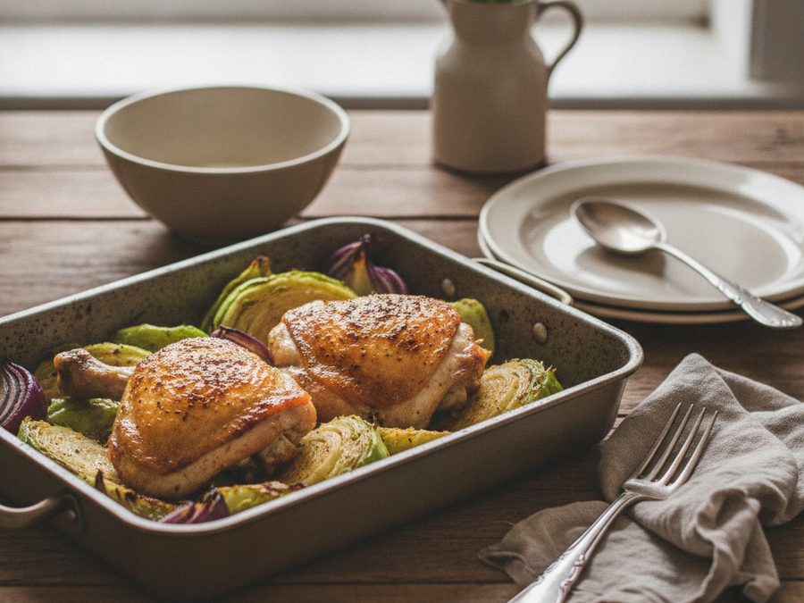 Chicken Thigh & Cabbage One-Pan