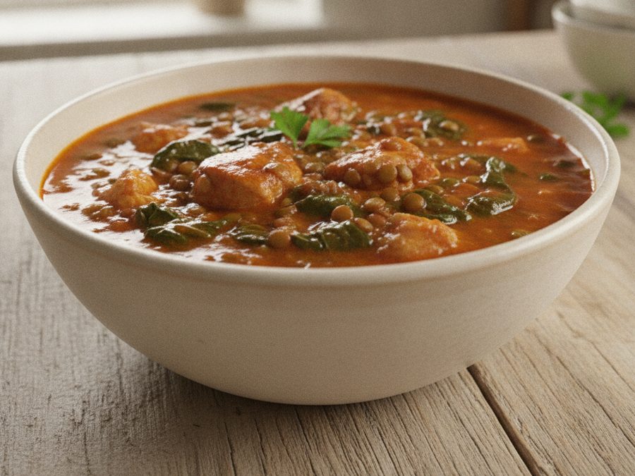 Chicken Thigh & Lentil Stew