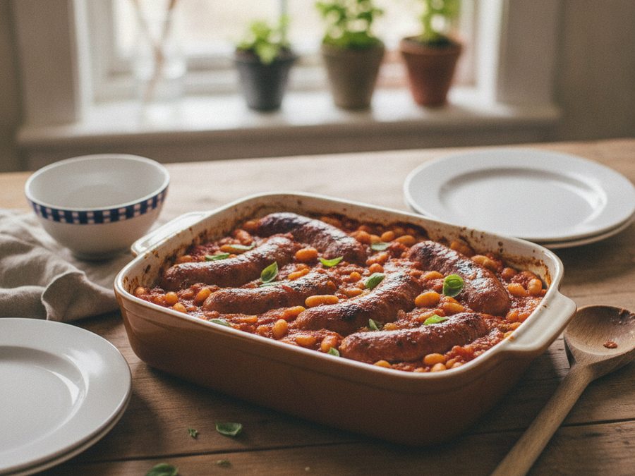 Sausage & Butter Bean Casserole