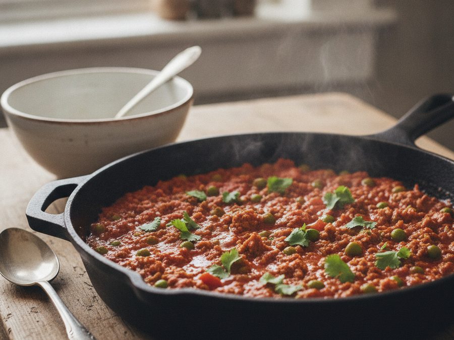 Pork Mince Keema with Peas