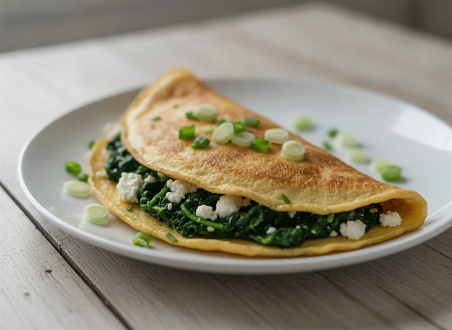 Spinach & Feta Omelette