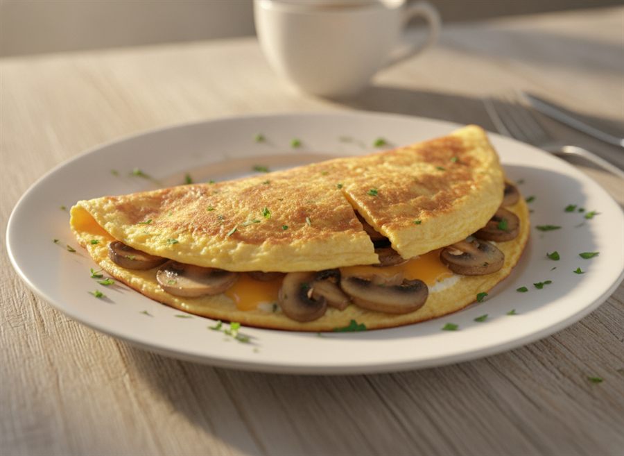 Cheese & Mushroom Omelette