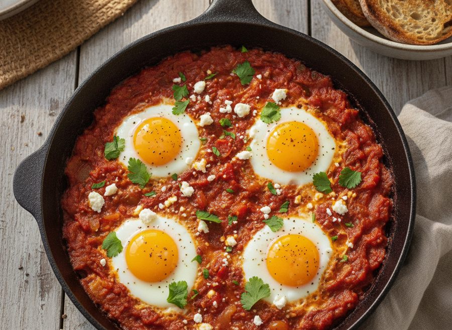 Baked Eggs in Tomato Sauce