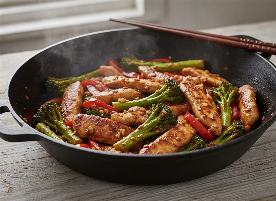 Chicken Stir-Fry with Greens