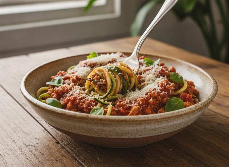 Turkey Bolognese with Courgetti