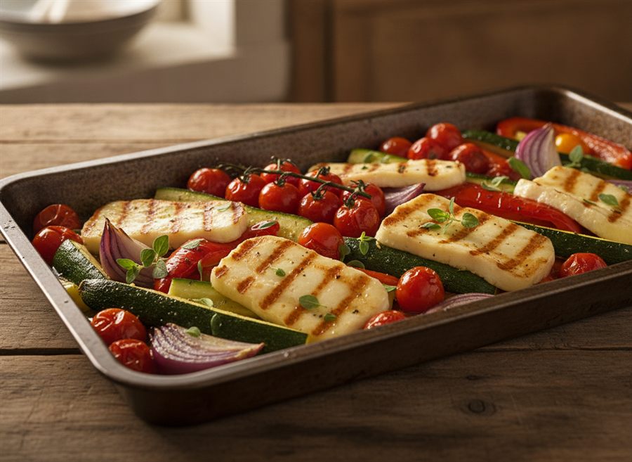 Halloumi & Vegetable Traybake