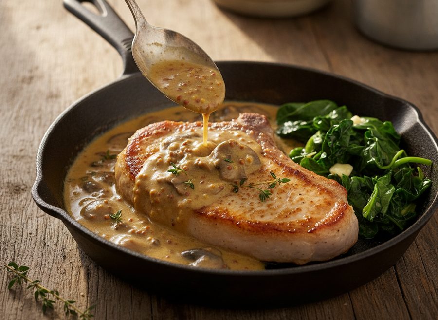 Pork Chops in Mushroom Cream