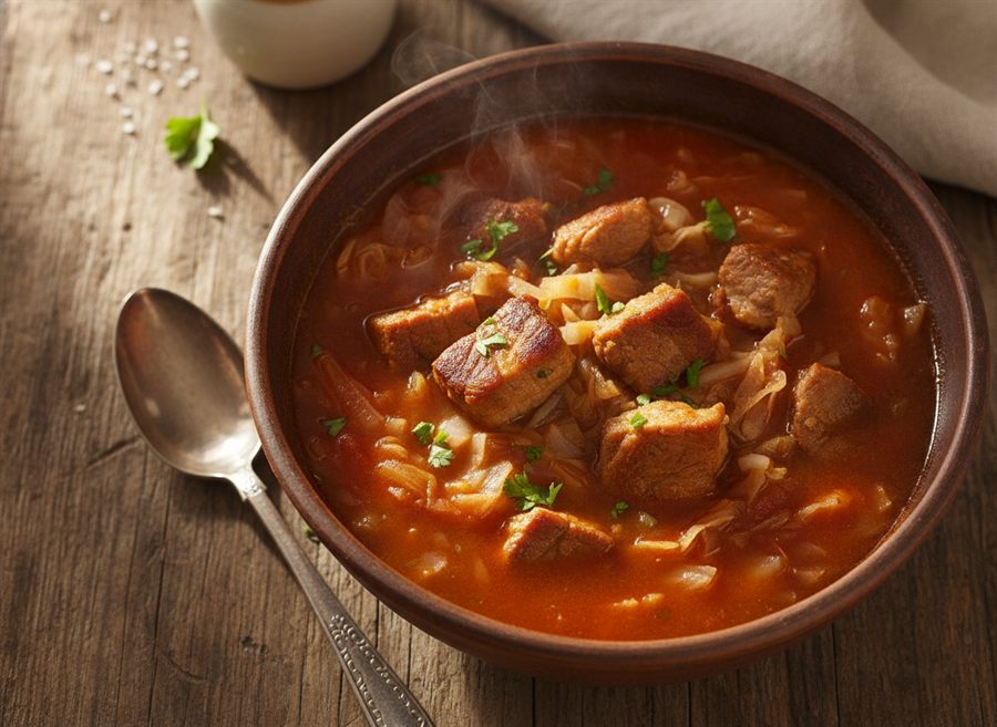 Pork & Cabbage Soup