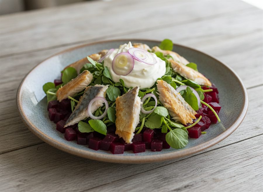 Smoked Mackerel & Beetroot Salad