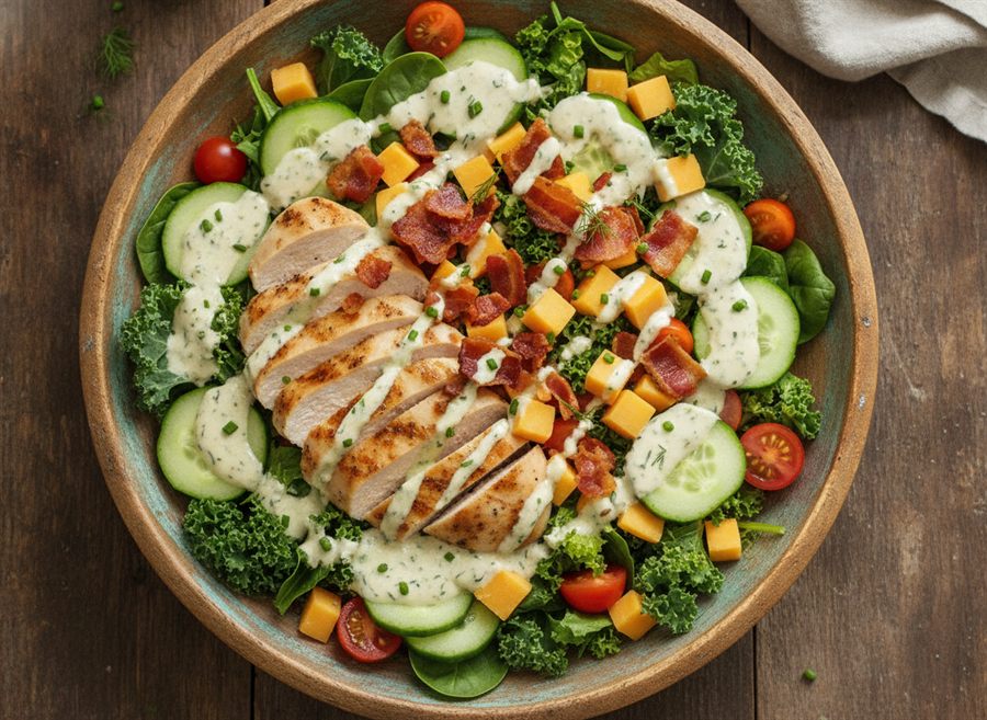 Chicken & Bacon Ranch Salad