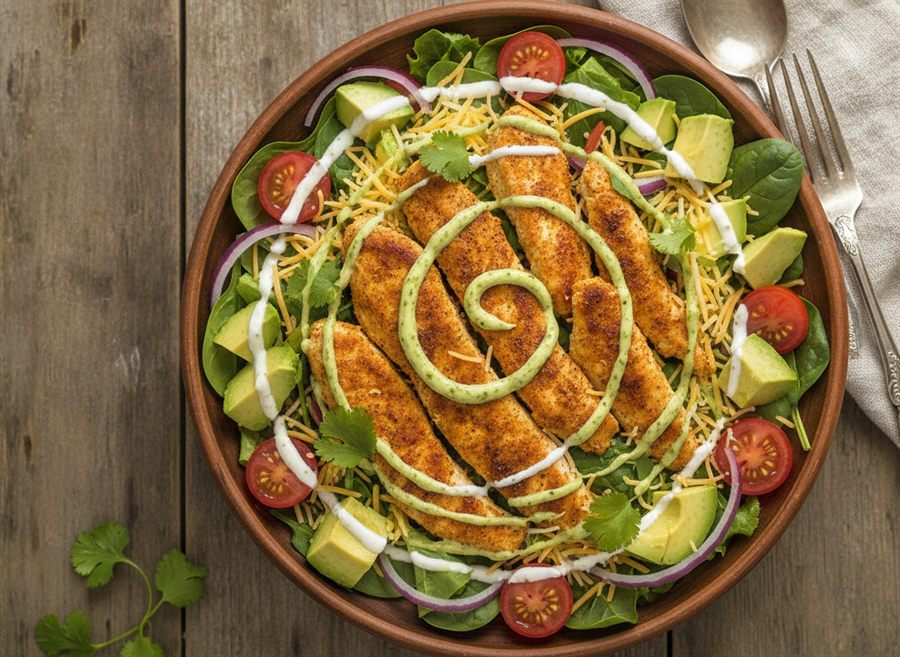 Mexican Chicken & Avocado Salad