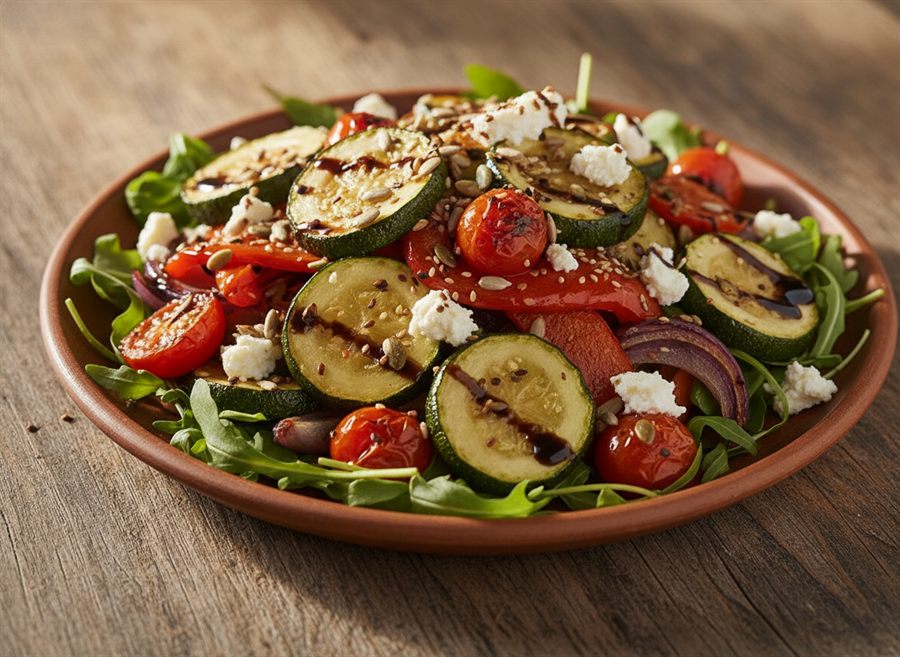 Roast Vegetable & Feta Salad
