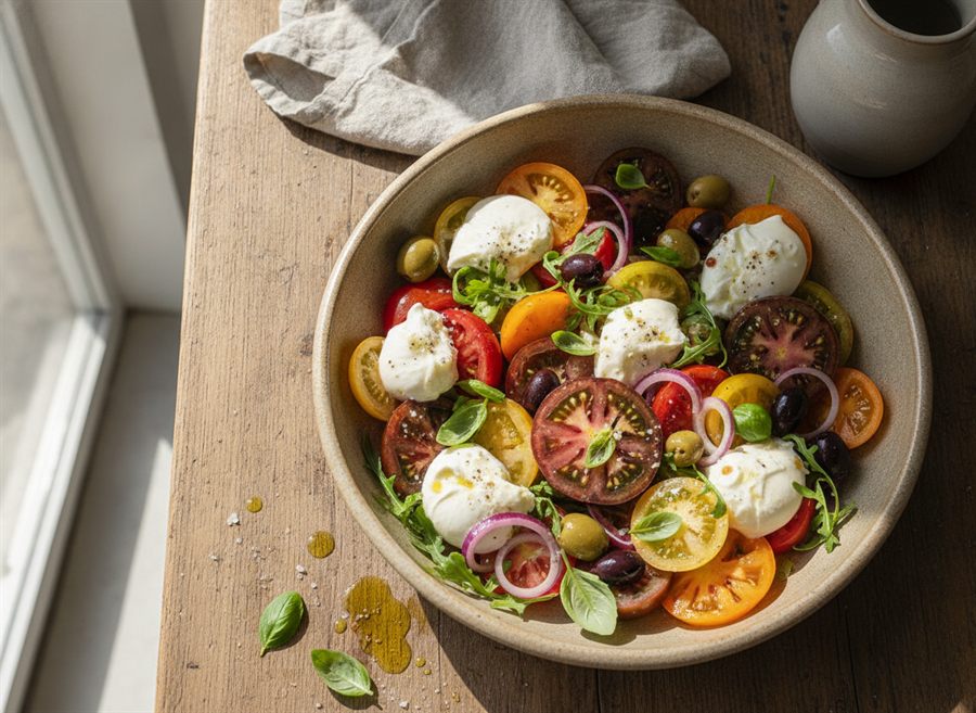 Mozzarella, Tomato & Basil Bowl