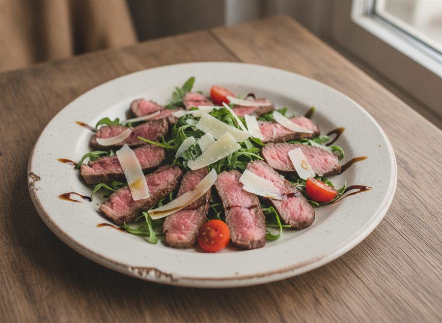 Beef & Rocket Salad with Parmesan