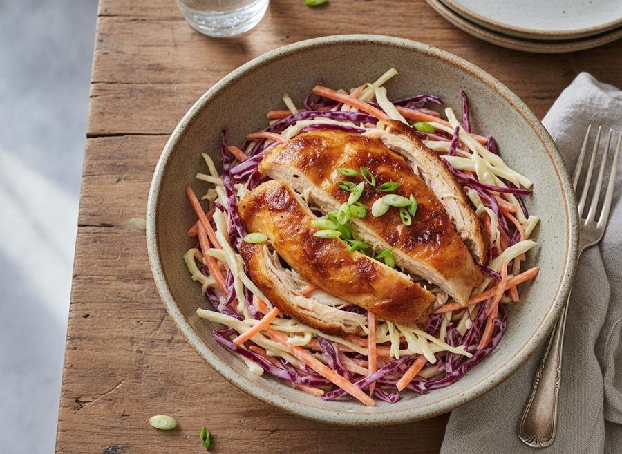 Roast Chicken & Slaw Bowl