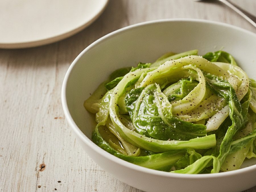 Buttered Savoy Cabbage with Nutmeg