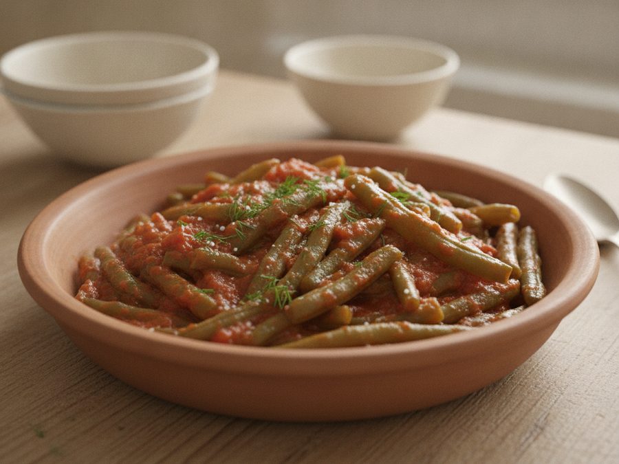 Fasolakia (Greek Runner Beans in Tomato)