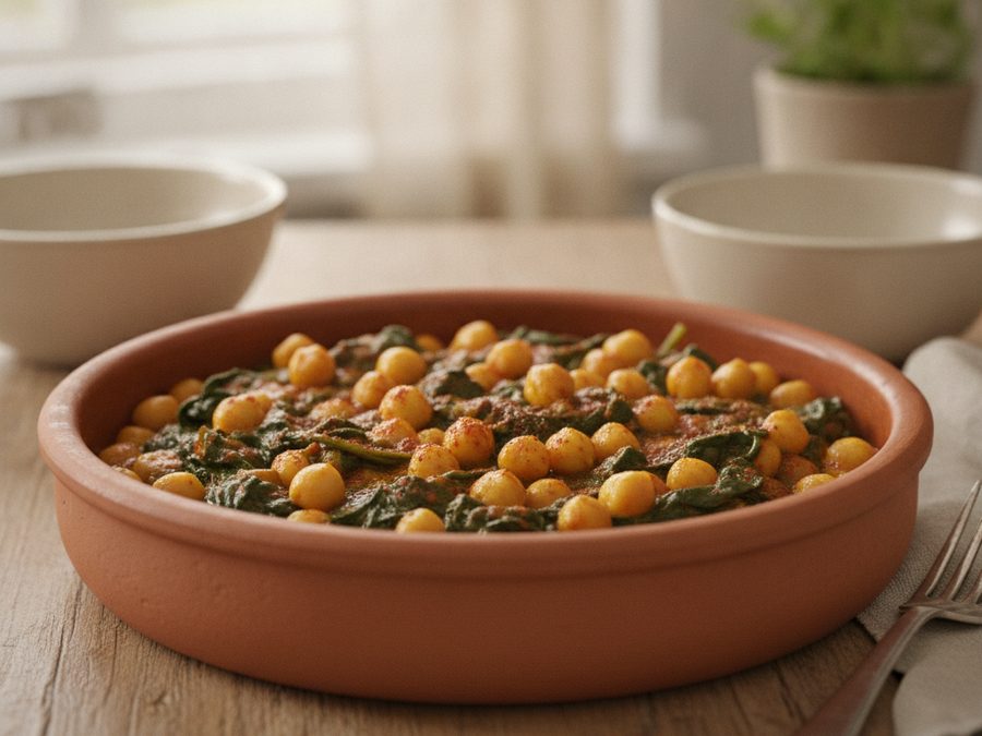Espinacas con Garbanzos (Spinach with Chickpeas)