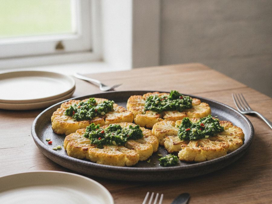 Cauliflower Steaks with Chimichurri