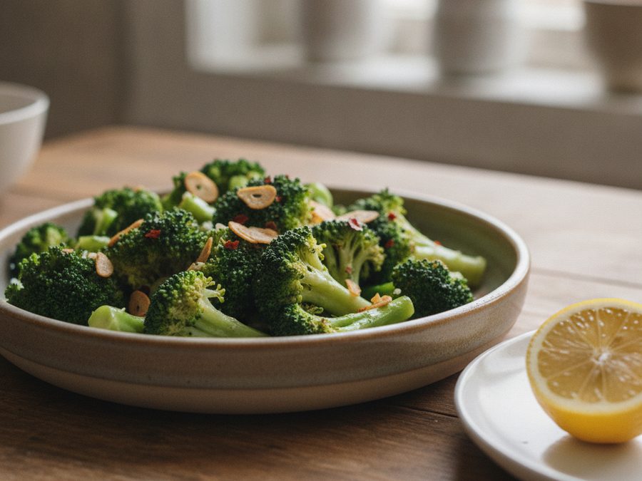 Broccoli with Anchovy & Chilli