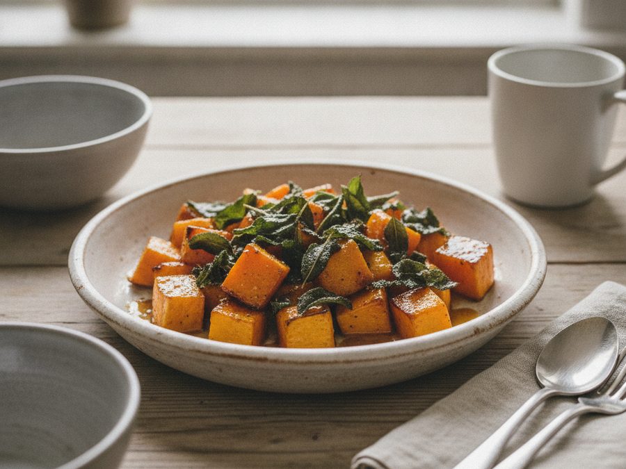 Roasted Butternut Squash with Sage