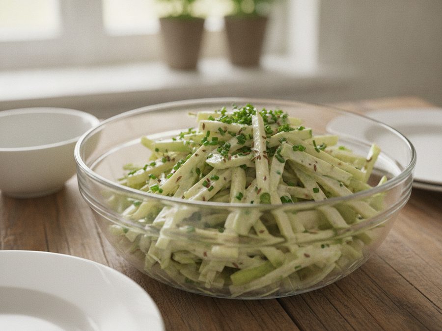 Kohlrabi Slaw (Kohlrabisalat)