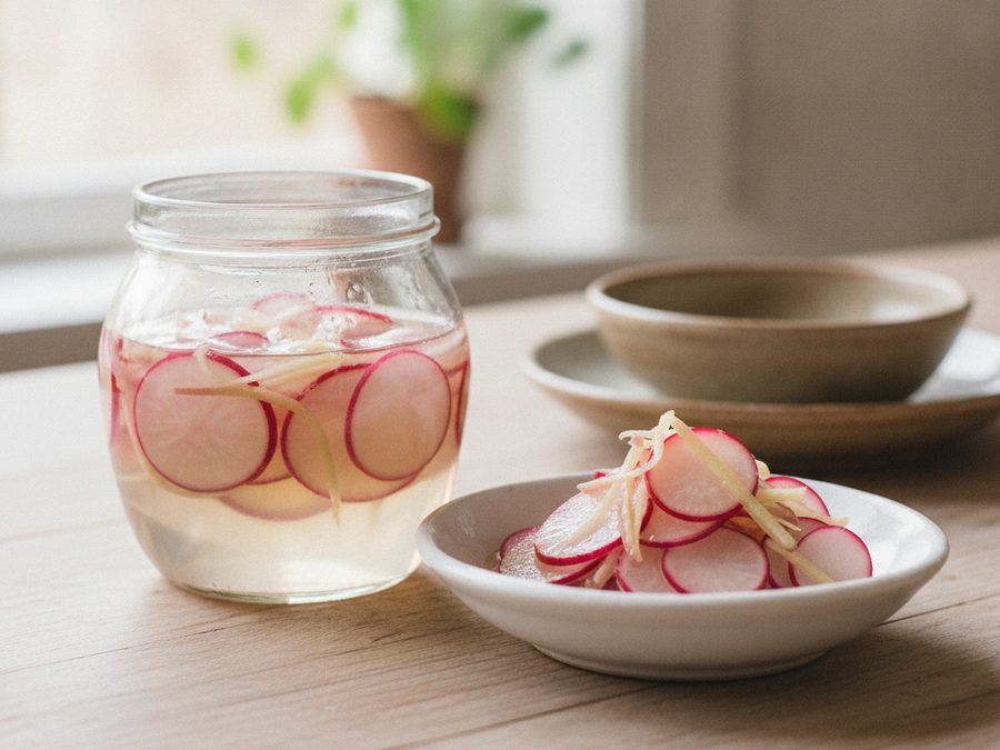 Quick Pickled Radish (Tsukemono)