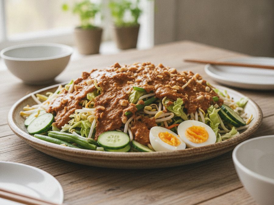 Gado Gado Vegetables with Peanut Sauce