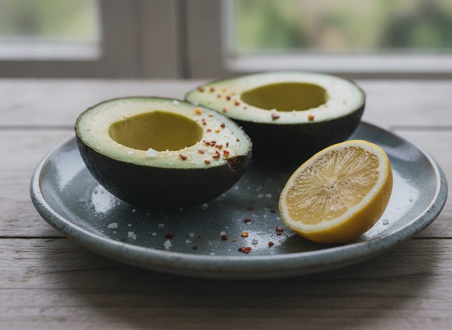 Avocado with Lemon and Salt