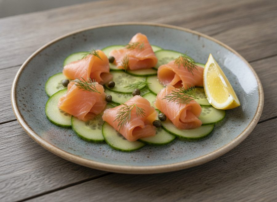 Smoked Salmon and Cucumber