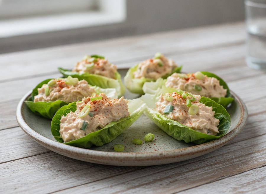 Tuna Mayo Lettuce Cups